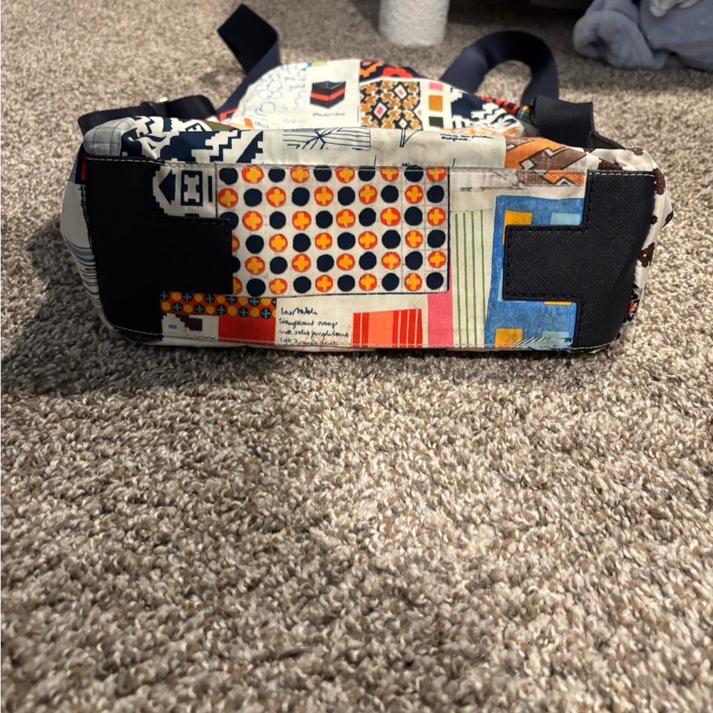 Tory Burch Multicolor Patchwork Canvas Backpack -… - image 3